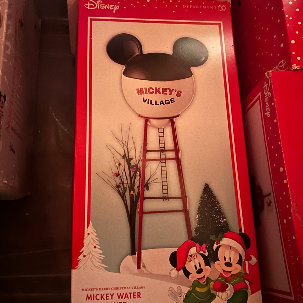 Disney Mickey Mouse Red and Black Holiday Decor